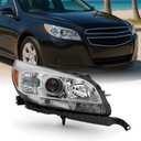 For 13-15 Chevy Malibu LT/LTZ/Eco Models Chrome Headlight Front Lamp Passenger Right Side Driect Replacement