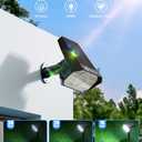 Brightown 4Pack Solar Spot Lights Outdoor with 58 LED & 1800mAh, IP67 Solar Lights Outdoor Waterproof with 3 Light Modes, 2-in-1 Dual Use Outdoor Solar Lights for Yard, Garden and Pathway (Cool White)