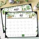 Desk Calendar 2026-2027 - Large Desk Calendar 2026-2027 22x17, Jul. 2026 - Dec. 2027, 26-27 Large Calendar, 18 Months, Corner Protectors - Plants