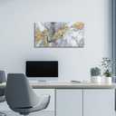 Belmrxne Abstract Wall Art Grey Wall Decor Modern Aesthetic Small Canvas Painting Entryway Artwork for Living Room Kitchen Bedroom Office Bathroom 12x24 Inches