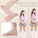 2 Pairs Arch Support Inserts for Womens Sandals Adhesive Arch Pad Support Shoe Insoles for Flat Feet, Plantar Fasciitis, Foot Pain Relief