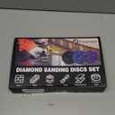 33 Pcs Diamond Sanding Discs Set, 2" Quick Change Easy Strip Wheels for Drill Die Grinder Accessories, Paint Remover Tool for Rust, Oxidation, Paint Removal with 1/4" Roll Lock Holder, Mix Color