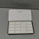 Travel Watercolor Palette,Portable Ceramic Palette with 14 Well,Metal Paint Box with Porcelain Palette(Silver Box)