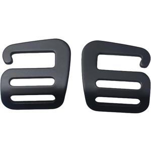 3pcs Metal Wave Buckles Adjustable G-Hook Outdoor Webbing Slide Buckle Clips Luggage Hardware Accessories