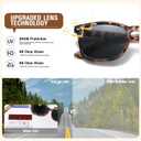 4 Pack Progressive Reading Sunglasses for Women Men, No Line Square Multifocal Sun Readers UV400 Protection