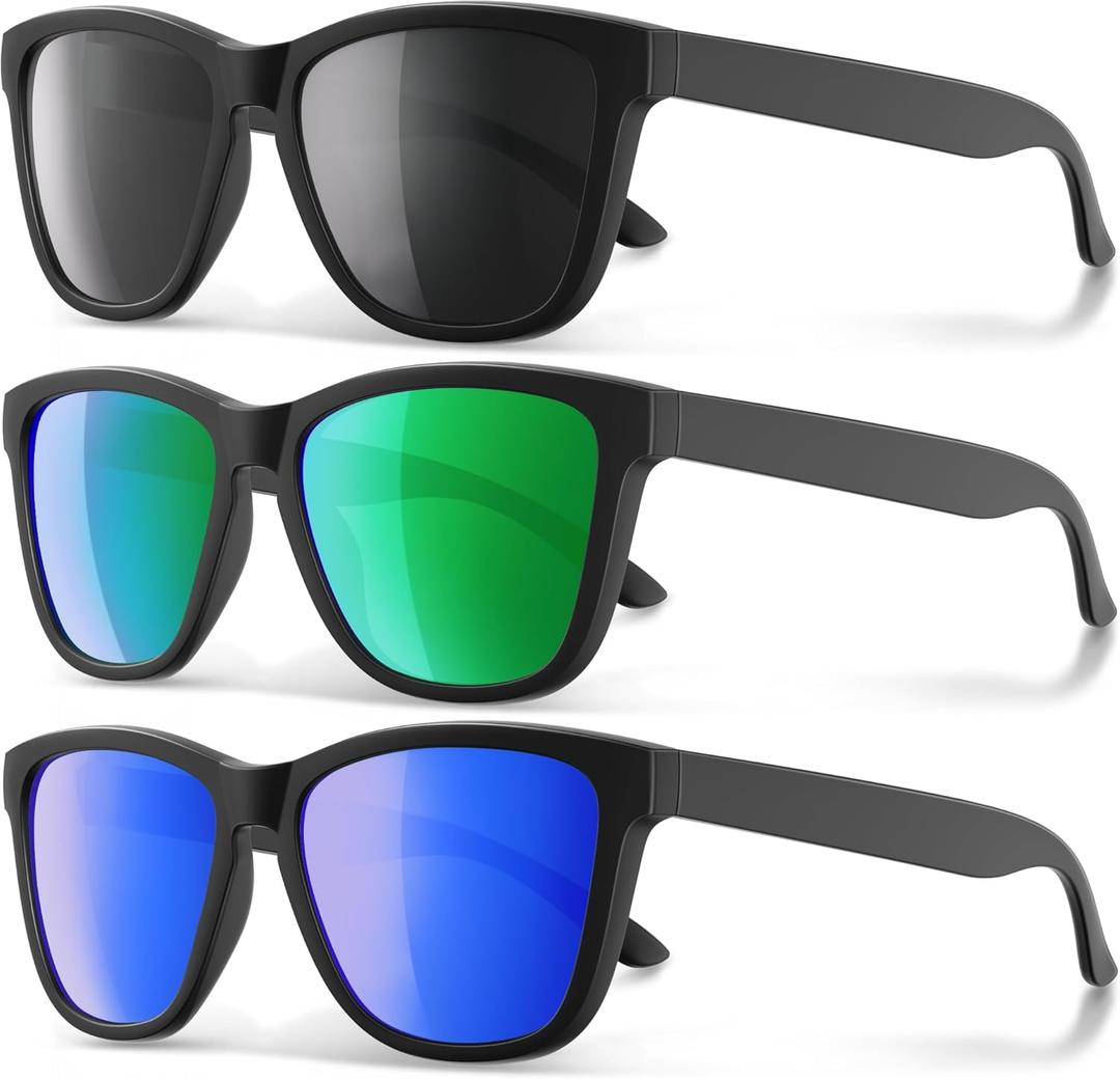 Polarized Sunglasses for Men and Women - Classic Fashion Sun Glasses Shades for Driving, Outdoor Sports, and Daily Wear UV400 Protection