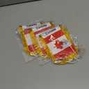 3 x WXTWK 3 X 5 Inch Canada Flag Canadian Window Hanging Flag Small Mini Car Flags Banners Rearview Mirror Decoration With Suction Cup Golden Fringy Banner