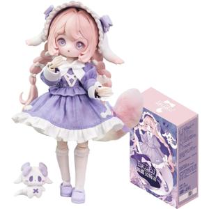 CALEMBOU BJD Blind Box, 1/12 Cute The Lulu Elf Story Series Ball Jointed Blind Box, 8 Inches Dress up Doll with Joints, Collectable Action Figure for Birthday Gifts