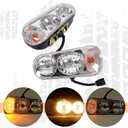 HECASA Universal Halogen Snow Plow Headlight Lamps Kit Compatible with Boss Western Meyer Blizzard Curtis, Enhanced Visibility, Long Lasting Light, Super Brightness Output 