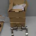 Modern Metal Door Lever Reversible Handle Easy Install Smooth for Interior/Exterior Homes Modern Door Handle for Home (Silver)