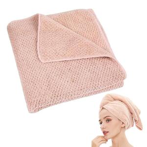 Laojbaba Microfiber Hair Towel Quick Dry Hair Towel Hair Drying Towels Suitable for All Kinds of Hair Ultra Absorbent Long and Thick Hair 20X40inch Lotus Root Pink (Pack of 2)