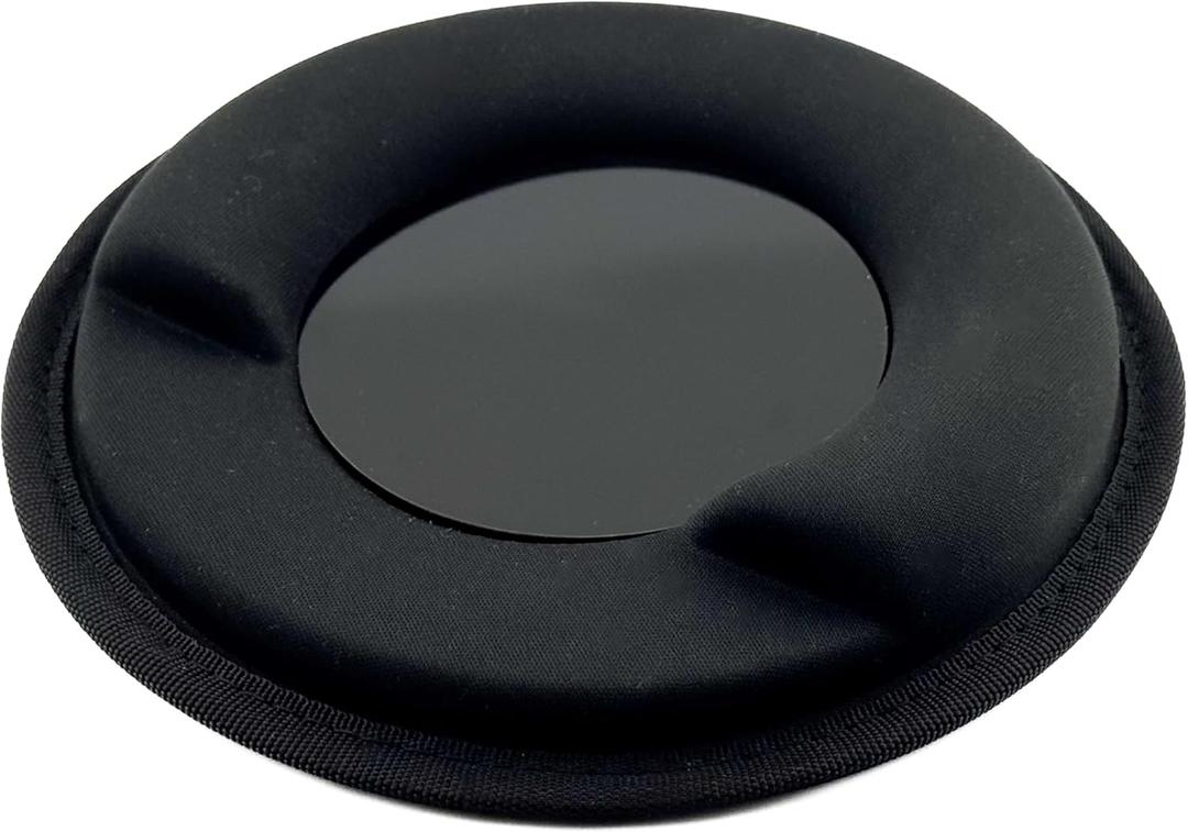 GATYZGEAR  Car Dashboard Mount | Soft Nylon, Metal Round Mount Dashboard | Weighted Sandbag Base with Magnetic Mount Option | Ideal for Phone Holders, Dash Cams, Cars, Trucks & Rvs | Black - 1 lb