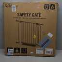 Cideny Baby Gate No Drilling, 29"-40" Auto Close Dog Gate Indoor for Doorways & Stairs, Pressure Mounted Adjustable Pet Gate, Easy Walk Through Child Gate for Children & Pets Stroller Friendly, White (29-40"Wide, 28"Tall)