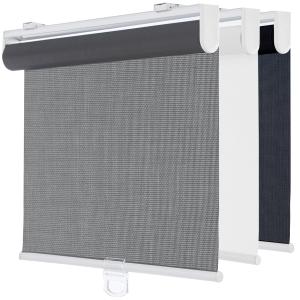 Cordless Light Filtering Roller Shades for Indoor Window,49" W x 72" H,Grey
