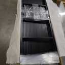 Metal Triple Bunk Bed with Ladder and Guardrails.Separable for Bedroom, No Box Spring Needed (Black 0, Twin XL Over Twin & Twin)