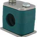 10MM Standard Series Clamp, Polypropylene with Galv Plated Steel Hardware, Weld Mounting