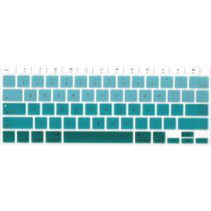 Se7enline Compatible with MacBook Keyboard Covers for Mac Air 13 inch 2018/2019/2020/2021/2022/2023/2024 for MacBook Air 13-Inch Touch ID with Retina Display M1 A2337/A2179 US Layout, Gradient Green