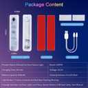 CARFIB Car LED Door Lights Projector 7 Color Wireless Door Warning Lights USB Welcome Doors Sill Courtesy Projection Magnetic Auto Sensing Ambient Lighting Puddle Light 4Pcs