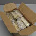 Cabinet Hinges Brass Gold for Kitchen Cabinet Doors, 20 Pack (10 Pairs) 1/2" Overlay Partial Wrap Self Closing Hidden Kitchen Cabinet Hinges, Semi Hidden Hinge for Cabinet Door