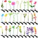 30 Pcs Bean Sprout Hair Clips Rave Mixed Style Plant Hairpins Hair Accessories for Party Irish(Flower Style)