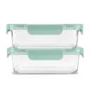 Ello Glass Meal Prep Set Containers and Lids - 4 ml