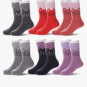 MQELONG Children's Wool Socks Kids Toddler Girls Boys Cute Animal Thick Warm Winter Crew Socks 6 Pairs, 1-3T