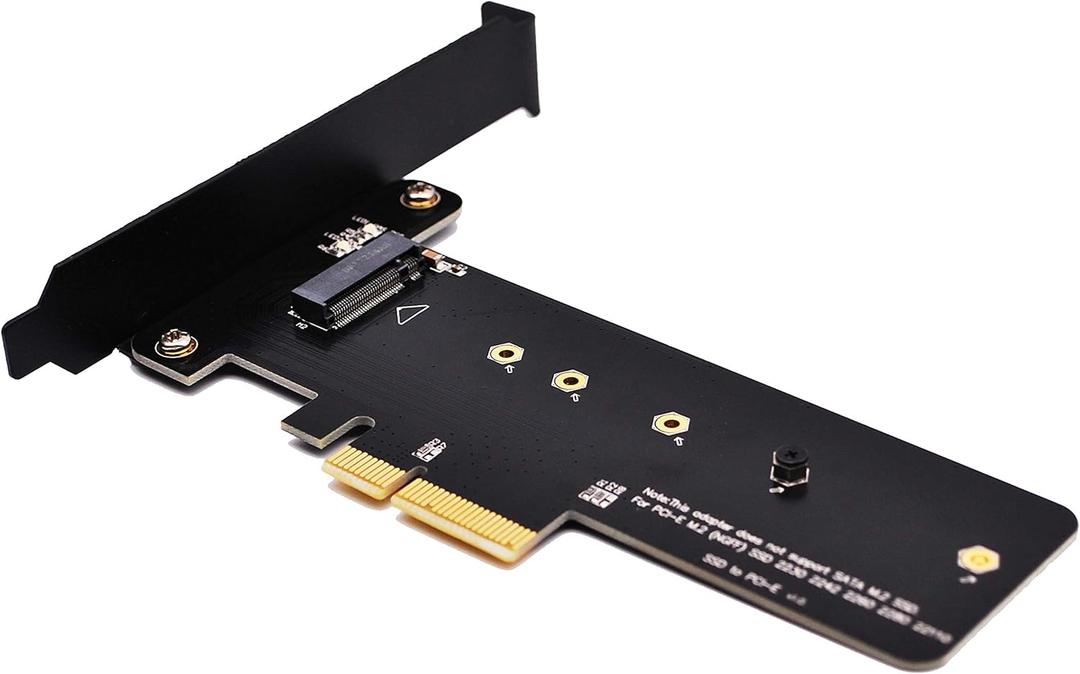 EZDIY-FAB PCI Express M.2 SSD NGFF PCIe Card to PCIe 4.0 x4 M2 Adapter (Support M.2 PCIe 22110,2280, 2260, 2242)