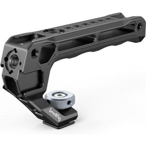 SmallRig Lightweight Top Handle, Grip for DSLR Camera Cage, Universal Handle with 5 Cold Shoe Adapters and Cold Shoe Base (Lite)