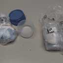 Tupperware Super Snack 10 Container Food Storage Set, Dishwasher Safe and BPA Free (10 Containers, 10 Lids) (Clear/Blue)