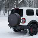 Amooca Spare Tire Wheel Cover with Backup Camera Hole Compatible with Ford Bronco2021-2025 Spare tire Exterior Accessories Black 33" for Tire 285/70R17 (Badlands)