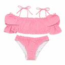 Zaful ruffle off shoulder swim suit, small