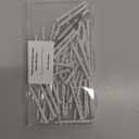 (50 pcs) Flat Head Drywall Anchors 2" White Anti Rust Coating, Bolt Anchor, Duty Hollow Wall Anchors