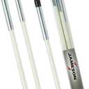 Jameson Glow Fish Rod Kit, 1/4 in x 12 ft Non-Conductive Fiberglass Glow Rod for Running Wires through Ceilings, Walls, Floors, Attics Includes Bullet Nose with Eyelet, Hook, and Storage Tube