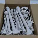 Wocst 5.4Ft Halloween Life Size Human Skeleton with Movable Joints for Halloween Props Decorations