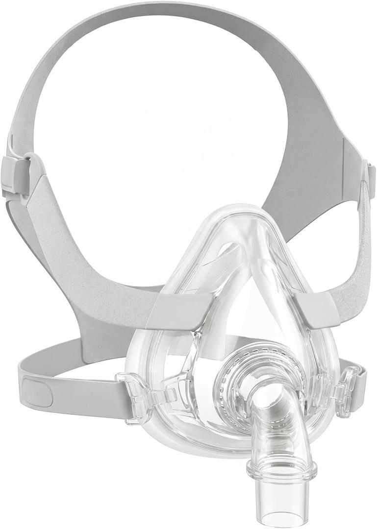 Full Face CPAP Masks, Comfort Series Nasal CPAP MASK, Replacement Mask Set for F20,Cpap Masks Includes Headgear, Cushion, Frame and Elbow Medium