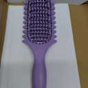 Curl Defining Brush,2024 Curly Hair Brush,Vented Hair Brush for Detangling, Shaping and Defining Curls For Women and Men Less Pulling (Purple)