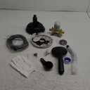 gotonovo Single-Handle Shower Faucet Set, Shower Trim Kit with 9-Spray 2-in-1 Dual Hand Held Shower Head with Hose, Wall Mounted Pressure Balancing Mixer Valve without Tub Spout Matte Black