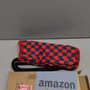 Lunch Bag Women/Men Lunch Box Women/Men (Dark blue+Red Checkerboard)