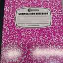 Rosmonde 5 Pack Composition Notebooks College Ruled, 200 No Bleed Pages (100 Sheets) 9-3/4x7-1/2 Notebooks for Work, Back to School Supplies for College Students, Notebooks for Women, Colors May Repeat
