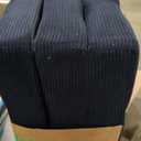 MAXYOYO Tri-Fold Mattress, 6 Inch Tufted Folding Futon Foam Bed, Foldable Floor Mattress Guest Bed Futon Topper Portable Camping Sleeping with Corded Fabric, Black, 59"x79" (Queen)