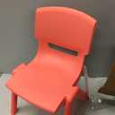 Flash Furniture 48x24 in Plastic Activity Table with 6 Chairs, Red, 24"W x 48"D x 14.50" - 23.75"H