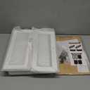 BOONEFIT BREAD BOX for KITCHEN ORGANIZER PANTRY SHELF, White