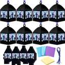 Maitys 16 Sets He is Risen Easter Lent Craft Kit, Christian DIY Cross Stained Glass Paper Lanterns with Tissue Paper Strings, Sunday School Religious Crafts for Church VBS Bible Lessons