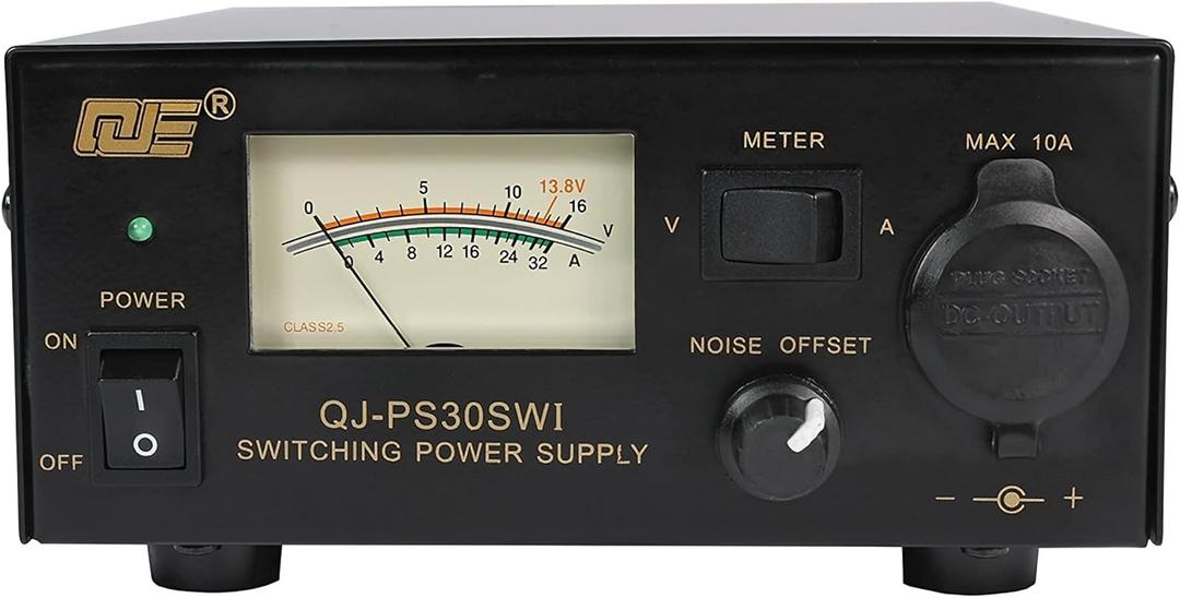 Universal Compact Ham Radio Power Supply 30A DC 13. 8V Fixed Output Noise