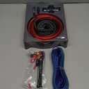 TOPSTRONGGEAR 4ga Amp Kit - 4 Gauge AWG Amplifier Wiring Kit for Car Subwoofers Speakers Audio System, Complete Amp Installation Kit with 20ft Power Ground Cable, RCA Cables, Fuse Holder, Speaker Wire