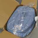 Litanika King Comforter Set Grayish Blue, 3 Pieces Lightweight Solid Bedding Comforter Set, All Season Fluffy Bed Set (104x90In Comforter & 2 Pillowcases)