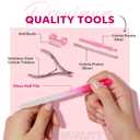 Modelones Cuticle Remover Kit Cuticle Remover Liquid & Cuticle Oil Cuticle Care Kit w/Cuticle Trimmer Cuticle Pusher & Cuticle Nipper for DIY Nail Manicure Removedor de Cuticula for Nail Care