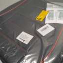 Seat Covers Fit for Dodge RAM 1500 2002-2025 2026: Compatible with RAM 1500 2500 3500 Crew Double Quad Cab Truck Pickup Car Seat Cover Faux Leather Seat Covers(Flat Bench, Front Pair, Redline)