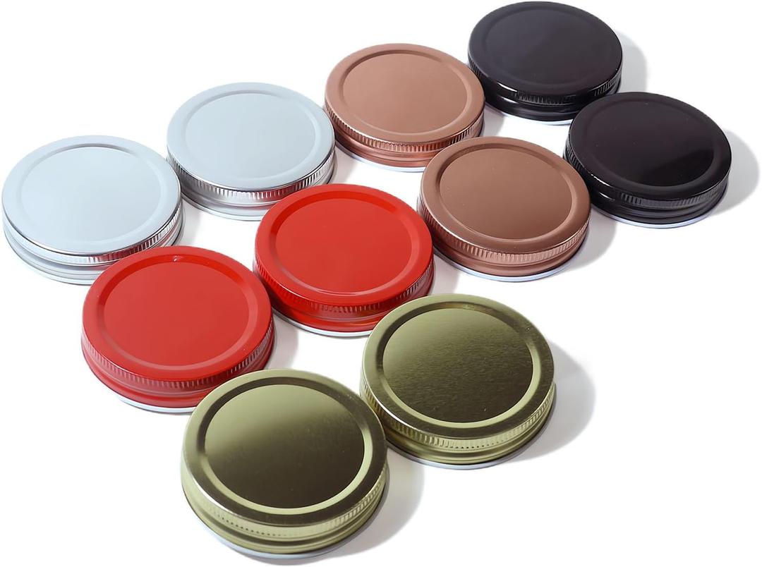 Stainless Steel One-Piece Mason Jar Lids, Regular Mouth