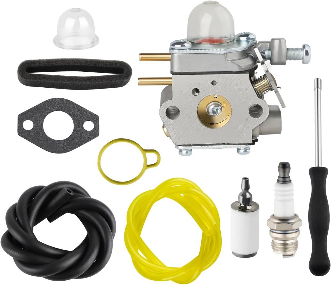 H2500 Carburetor for Hyper Tough Weed Eater H2500 H2510 H2520 25cc 2 cycle String Trimmer Parts MTD 753-06423 Carburetor